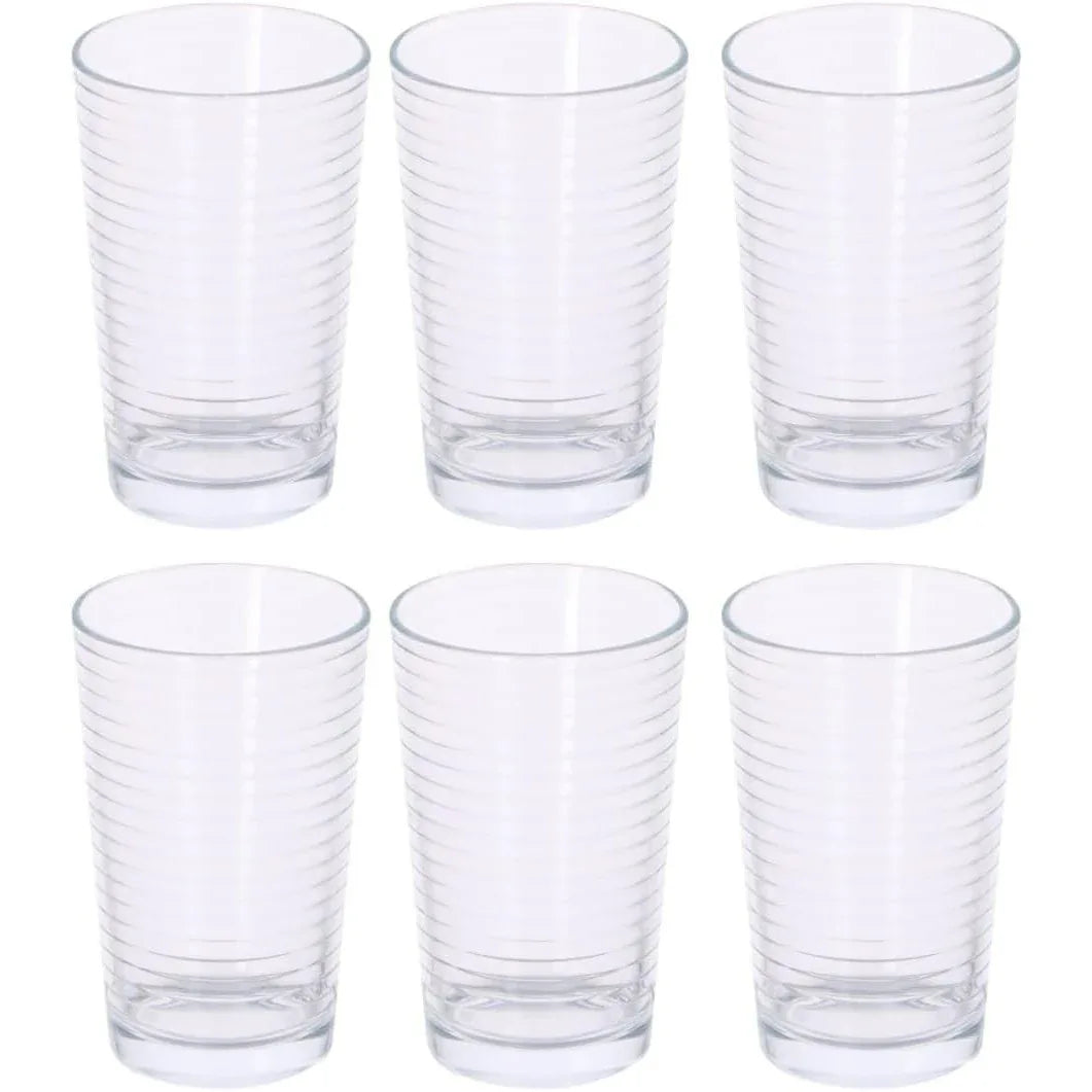 Alpina 6-Piece White Water Glass Set – 220ml Shatter-Resistant Glasses - Gomix Brands Outlet